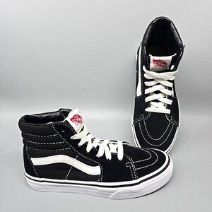 Vans SK8 Skateboard Shoe Hi Tops Black White Kid's Size 3